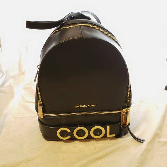 NWT Michael Kors Rhea Medium Leather Backpack